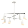 Elk Home Luca 36'' Wide 6-Light Chandelier - Polished Chrome 89207/6